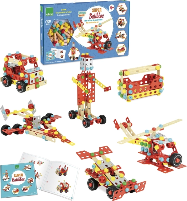 Vilac set di costruzioni in legno Super Batibloc