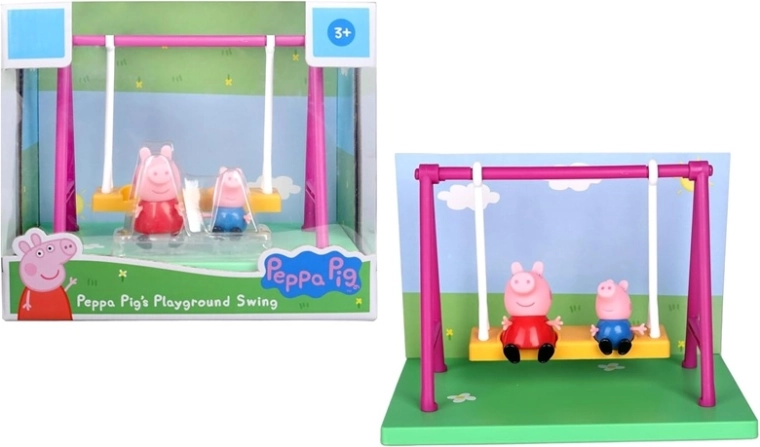 Peppa Pig set altalena con 2 personaggi di Peppa e George
