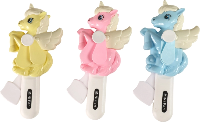 Ventilatore manuale a forma di unicorno