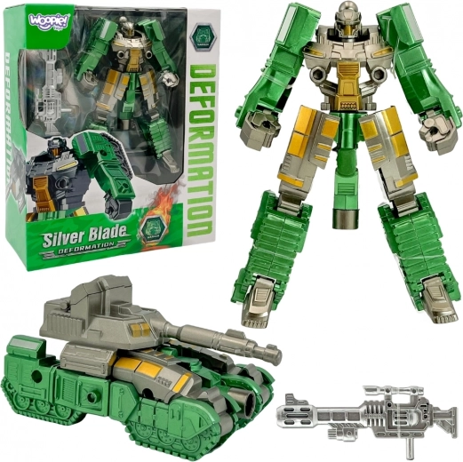 Woopie Robot Trasformabile Silver Blade 2in1 Carro Armato