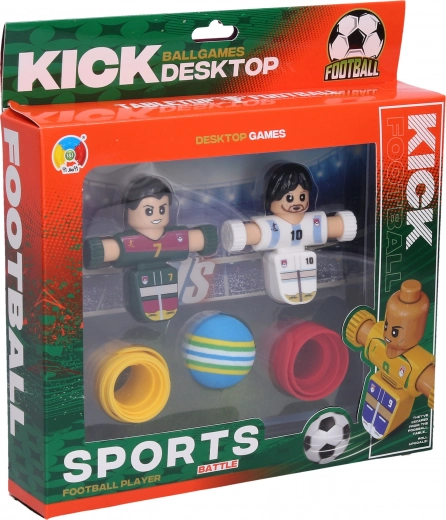 Set da calcio a scatto con figurine e nastri 7 cm, 5 pz