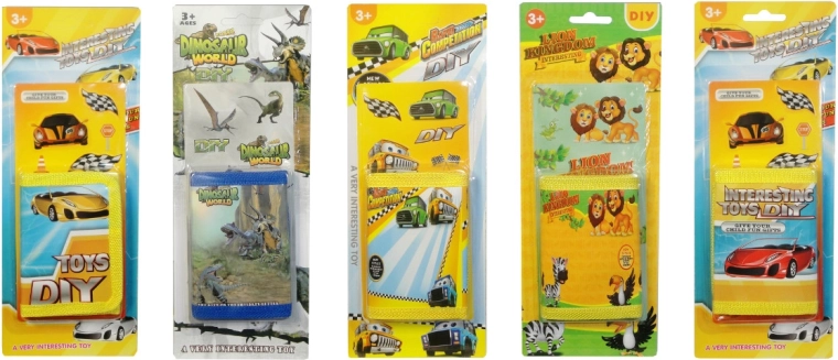 Portafoglio per bambini con adesivi decorativi