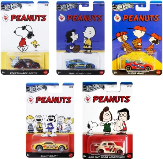 Macchinina in metallo HOT WHEELS Silver Series 75 Years PEANUTS