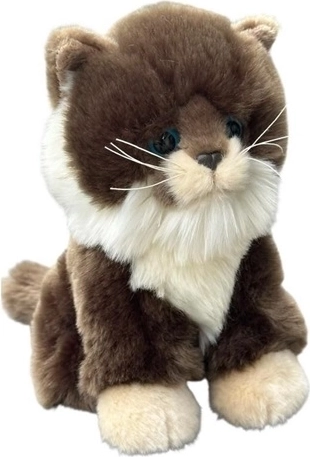 Gatto di peluche scuro 19 cm