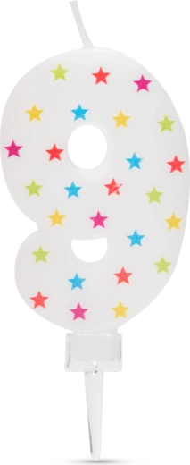 Candela per torta numero 9