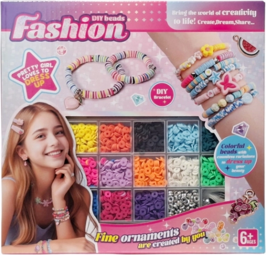 Kit creativo per realizzare braccialetti con perline