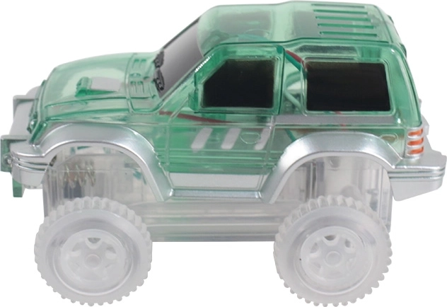 Cleverclixx auto magnetica per pista da corsa verde (1 pz)