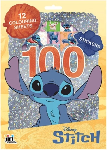 Disney Lilo & Stitch set creativo con 100 adesivi e 12 pagine da colorare