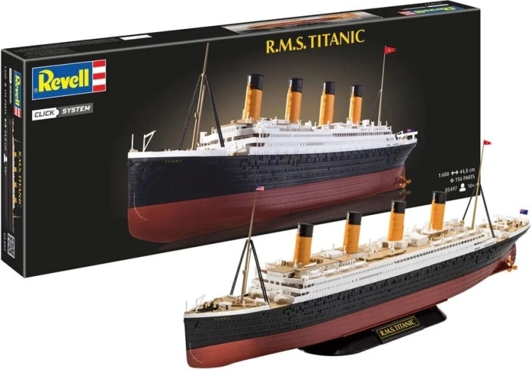 Modello in plastica della nave RMS Titanic 1:600 multicolore
