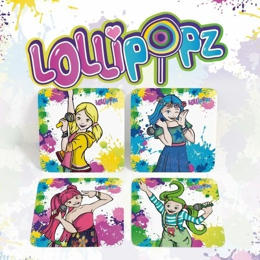 Set di sottobicchieri in sughero Lollipopz – 4 pz