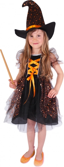 Costume da strega per bambini con stelle