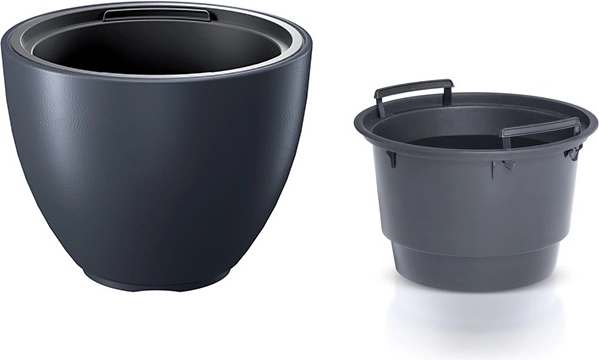 Vaso con inserto 39,5 cm antracite HEOS
