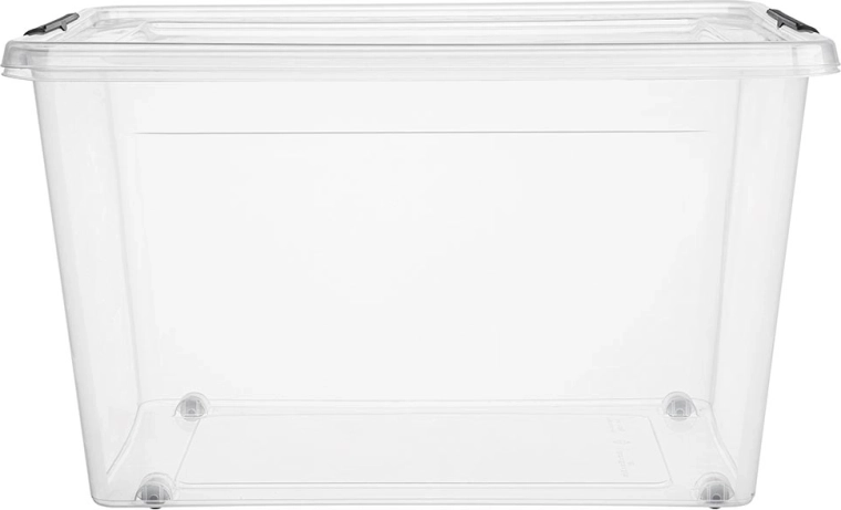 SimpleStore box portaoggetti con coperchio e ruote 60 l