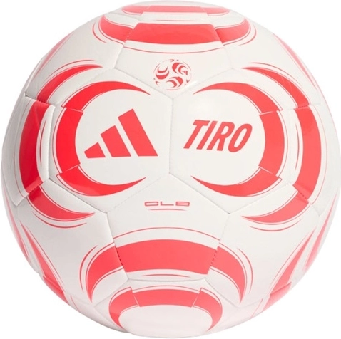 Pallone da calcio Adidas Tiro Club bianco/rosso