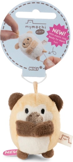 Nici portachiavi MyMochi scimmietta Manki 5 cm con elastico