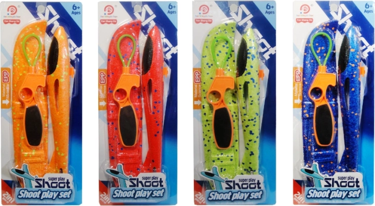 Aereo da lancio in schiuma con lanciatrice e luce