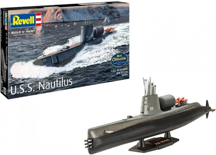 Modello in plastica della nave U.S.S. Nautilus 1:305