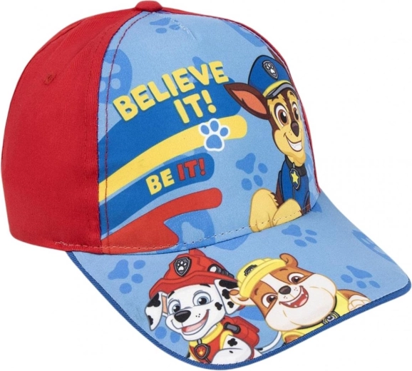 Cappellino con visiera Paw Patrol rosso taglia 51