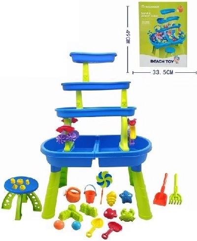 Set da gioco con sabbia e acqua, 46 pezzi