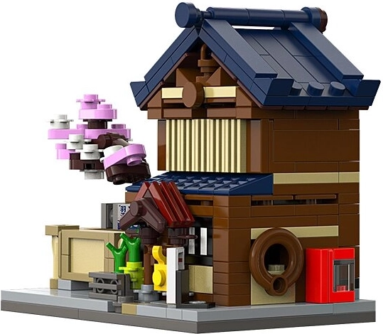 CaDA Mini stabilimento balneare pubblico giapponese Sento, set da costruzione in scala 1:65