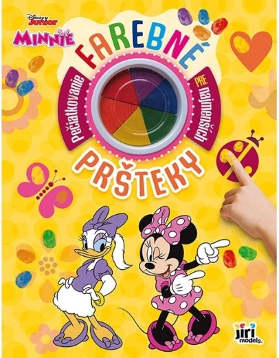 colori a dita colorati con libretto di Minnie Mouse