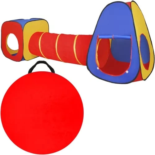 Tenda da gioco per bambini Kruzzel 3 in 1 (tipi, tunnel e casetta)
