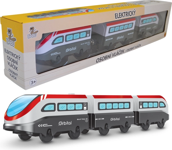 Babu trenino elettrico passeggeri – set da 3 pezzi