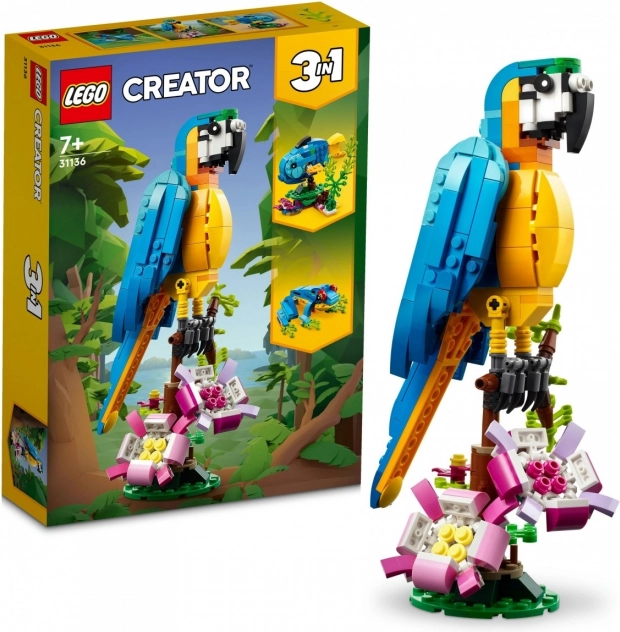 LEGO Creator Pappagallo Esotico 3 in 1