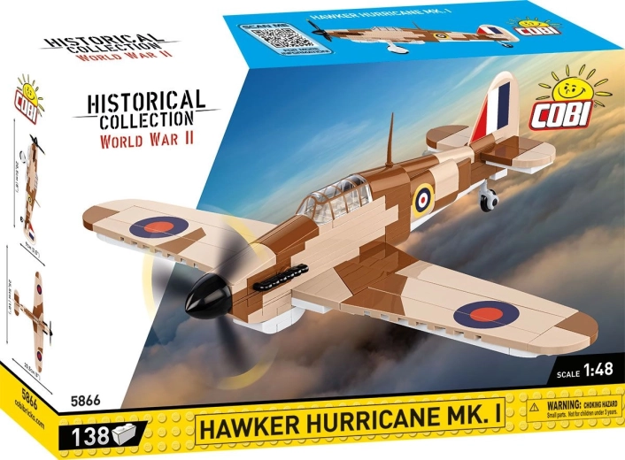COBI Hawker Hurricane Mk. I 1:48 kit di costruzione di aereo (Seconda guerra mondiale)