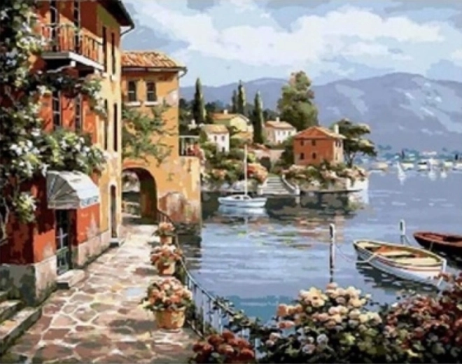 Norimpex dipingere con i numeri Costa immaginaria 40 × 50 cm
