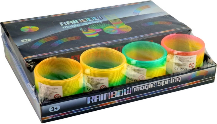 Molla magica arcobaleno (spirale) 8 cm - 1 pezzo