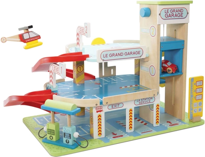 Le Toy Van garage in legno multipiano Le Grand Garage