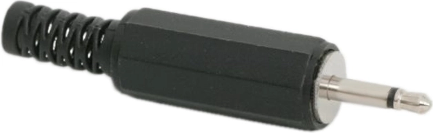 Spina jack mono da 2,5 mm con protezione antipiega