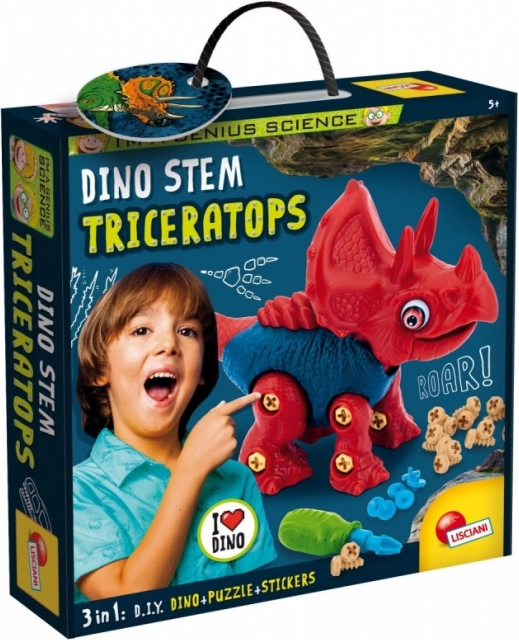 Kit di costruzione Sono un Genio Dino Steam - Triceratopo