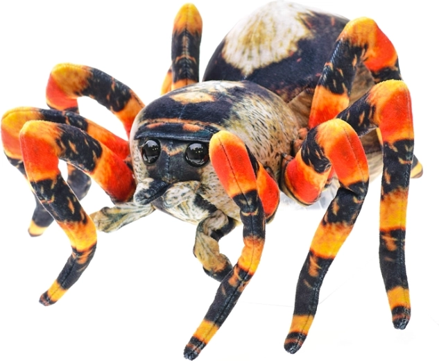 Ragno marrone di peluche 25 cm