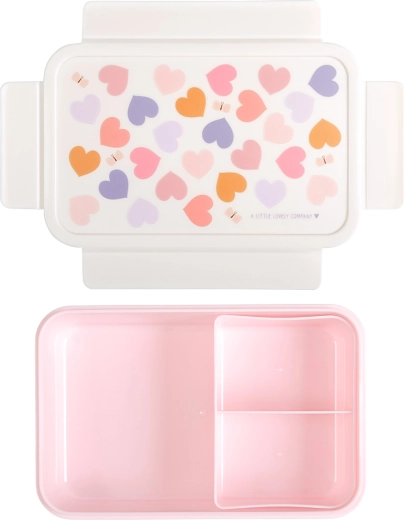 A Little Lovely Company lunch box con motivo a cuori