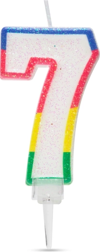 Candela per torta numero 7