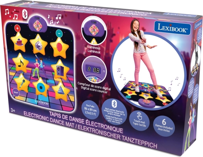 Tappetino da ballo Bluetooth luminoso Lexibook