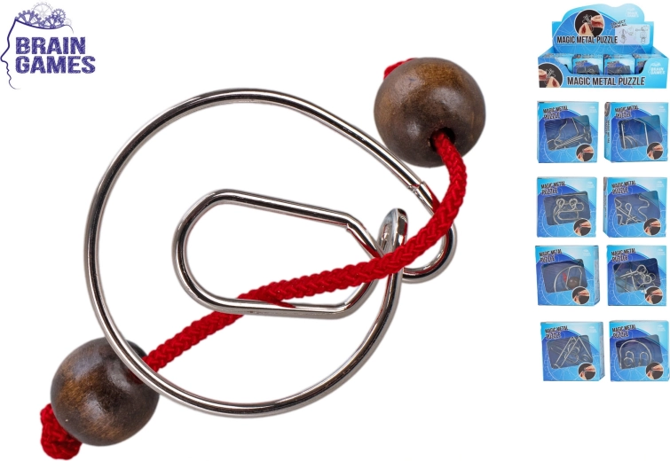 Rompicapi in metallo Brain Games – set di 8 varianti