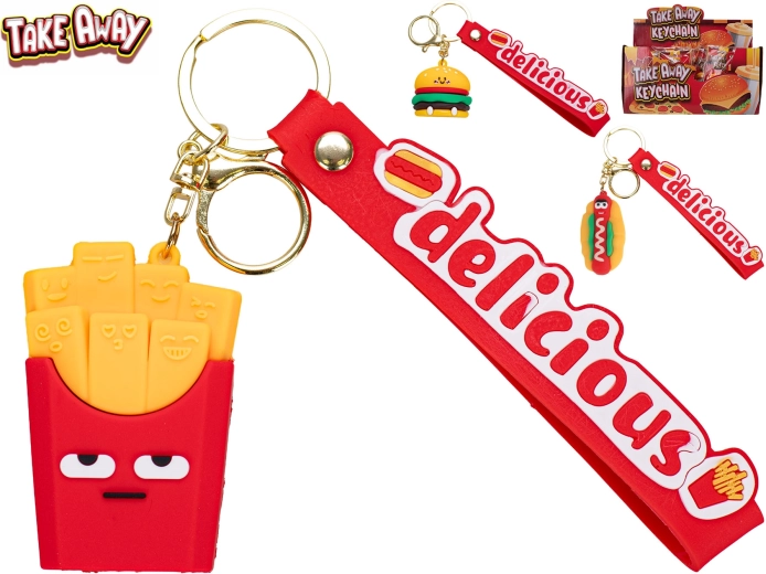 Portachiavi fast food take away (4–7 cm)