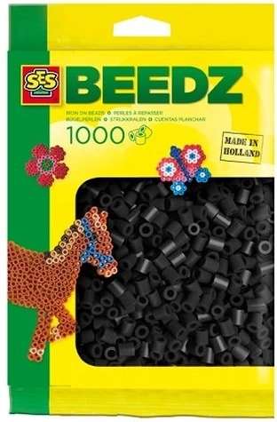 SES Creative perline da stirare nere 1000 pz
