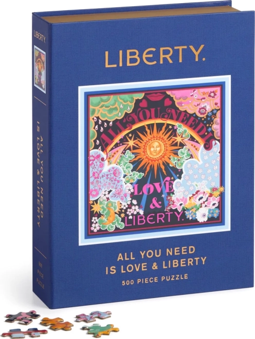 Puzzle quadrato GALISON Liberty: Tutto ciò di cui hai bisogno è amore 500 pezzi