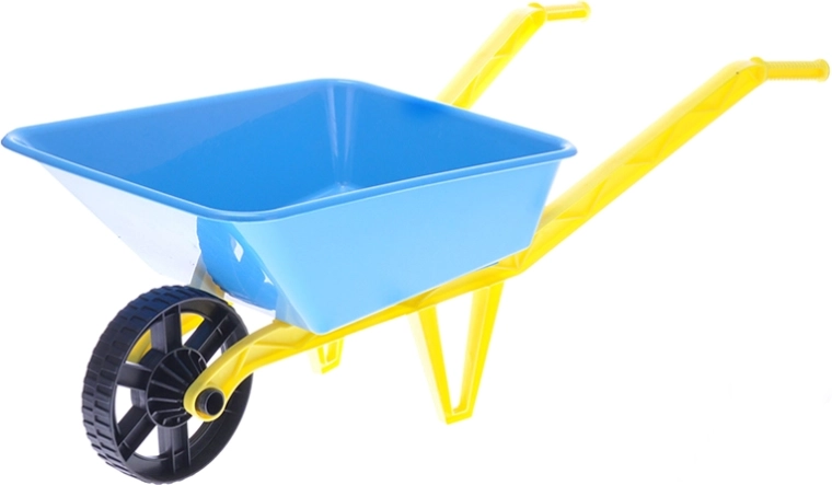 Carriola per bambini in plastica per sabbia 72 × 29 × 25 cm – blu