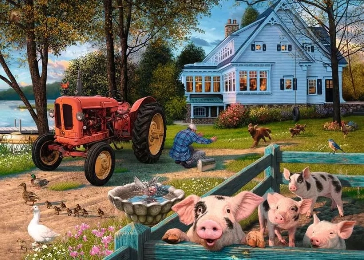 Puzzle Ravensburger Vita in campagna XXL 300 pezzi