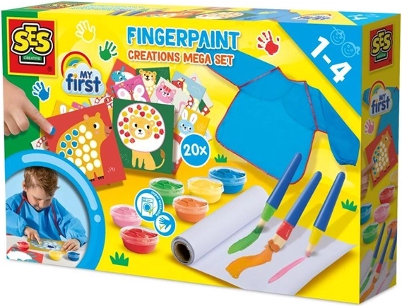 SES Creative My first mega set per dipingere con le dita