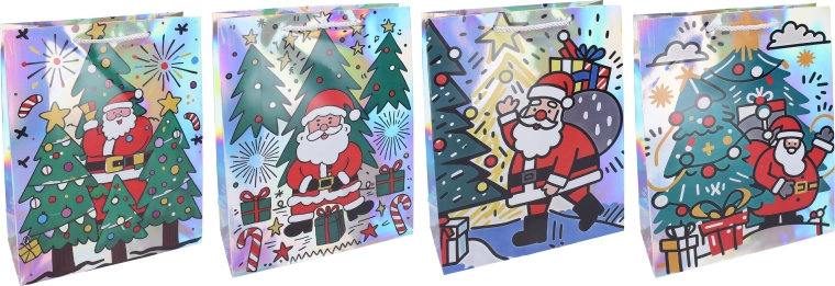 Borsa regalo natalizia S - 1 pezzo