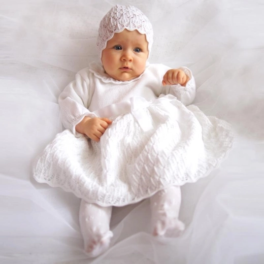 Set EKO per battesimo da bambina taglia 62