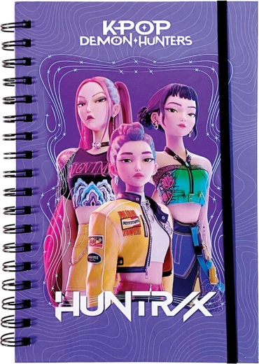 Quaderno ad anelli K-Pop Demon Hunters HUNTR/X viola