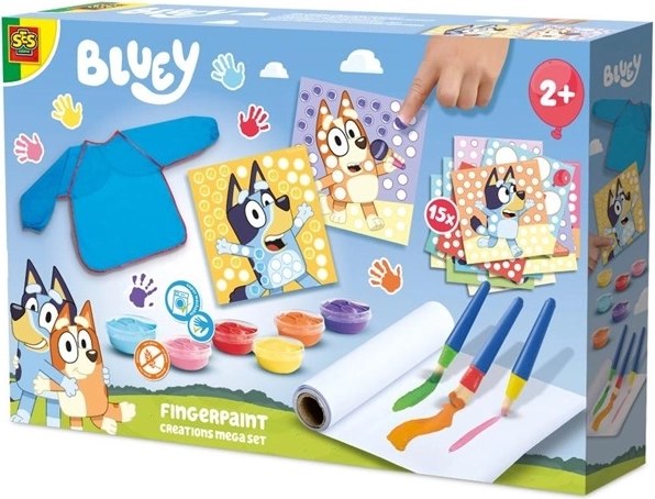 SES Creative Bluey mega set per dipingere con le dita