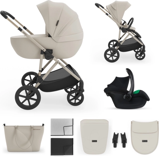 Passeggino combinato 3 in 1 Kinderkraft PRIME 3 sand dune